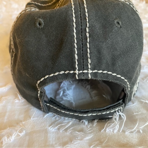 Dog Mom Distressed Baseball Cap Hat - Picture 7 of 10